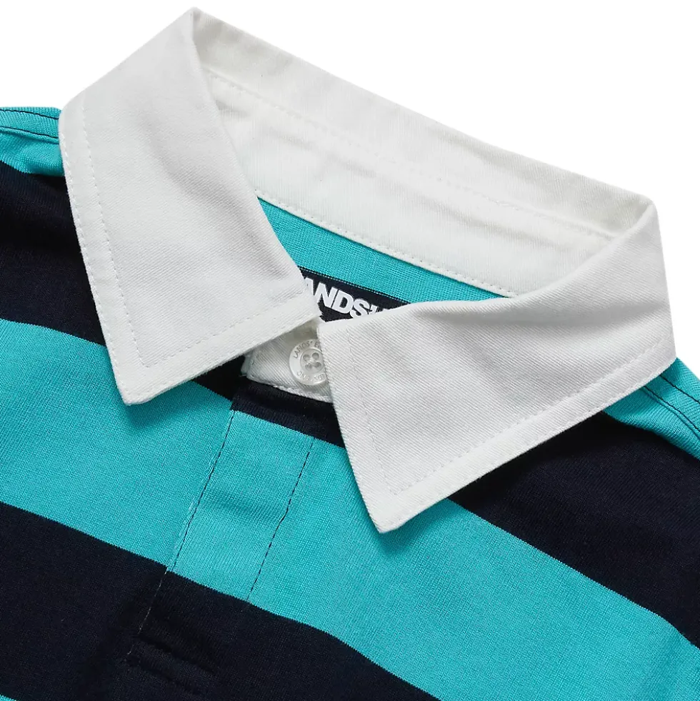 Boys Husky Long Sleeve Collared Rugby Shirt