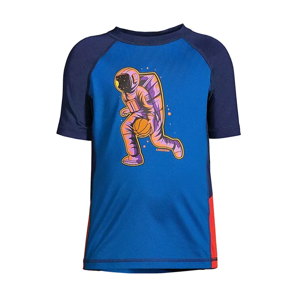 Boys Husky Short Sleeve Athletic Graphic T-Shirt
