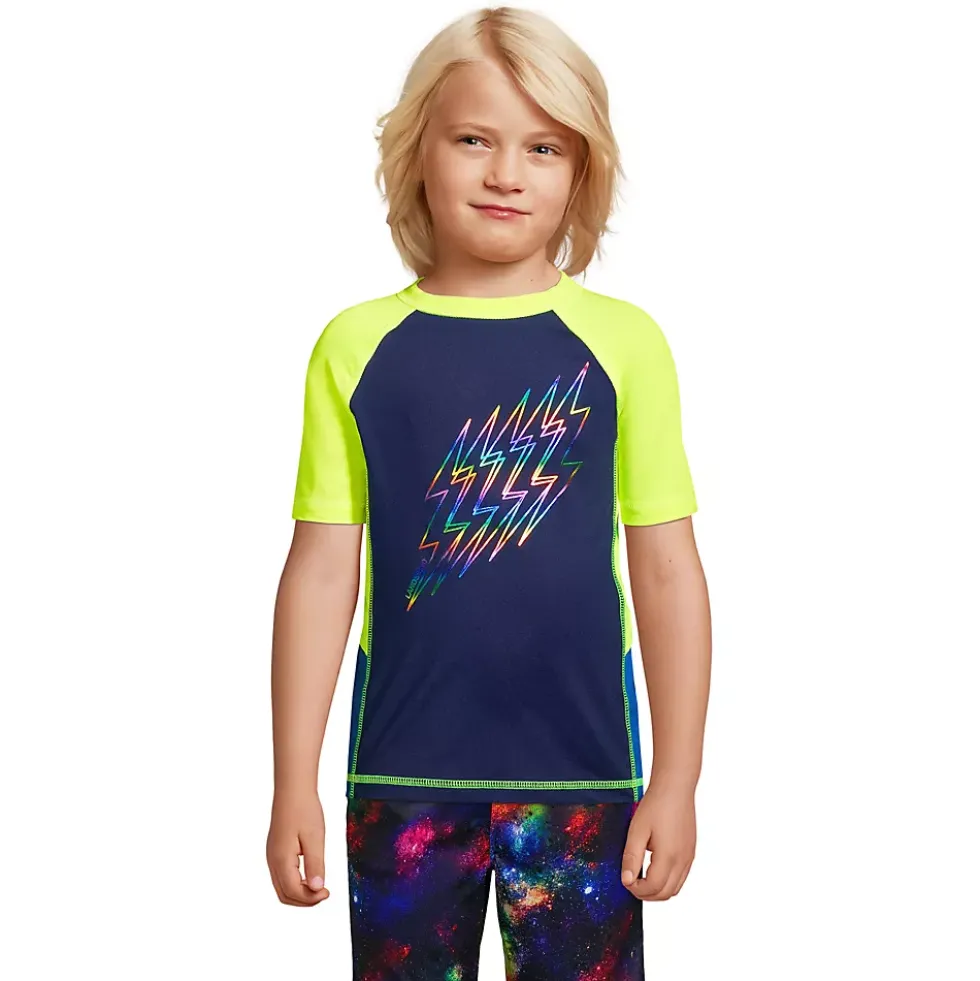 Boys Husky Short Sleeve Athletic Graphic T-Shirt