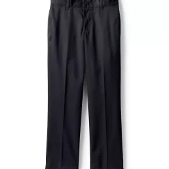 Boys Iron Knee Blend Plain Front Chino Pants