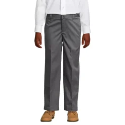 Boys Iron Knee Blend Plain Front Chino Pants