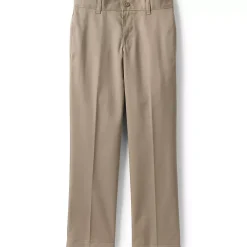 Boys Iron Knee Blend Plain Front Chino Pants