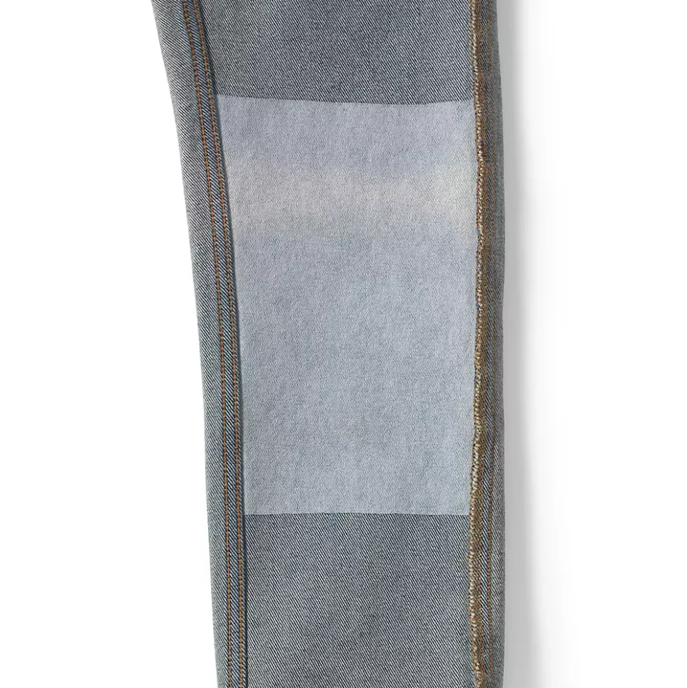 Boys Iron Knee Stretch Pull On Denim Jeans