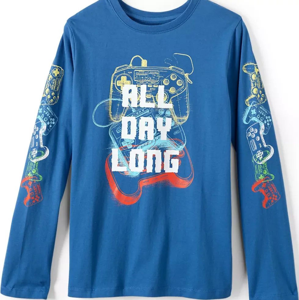 Boys Long Sleeve Graphic Tee