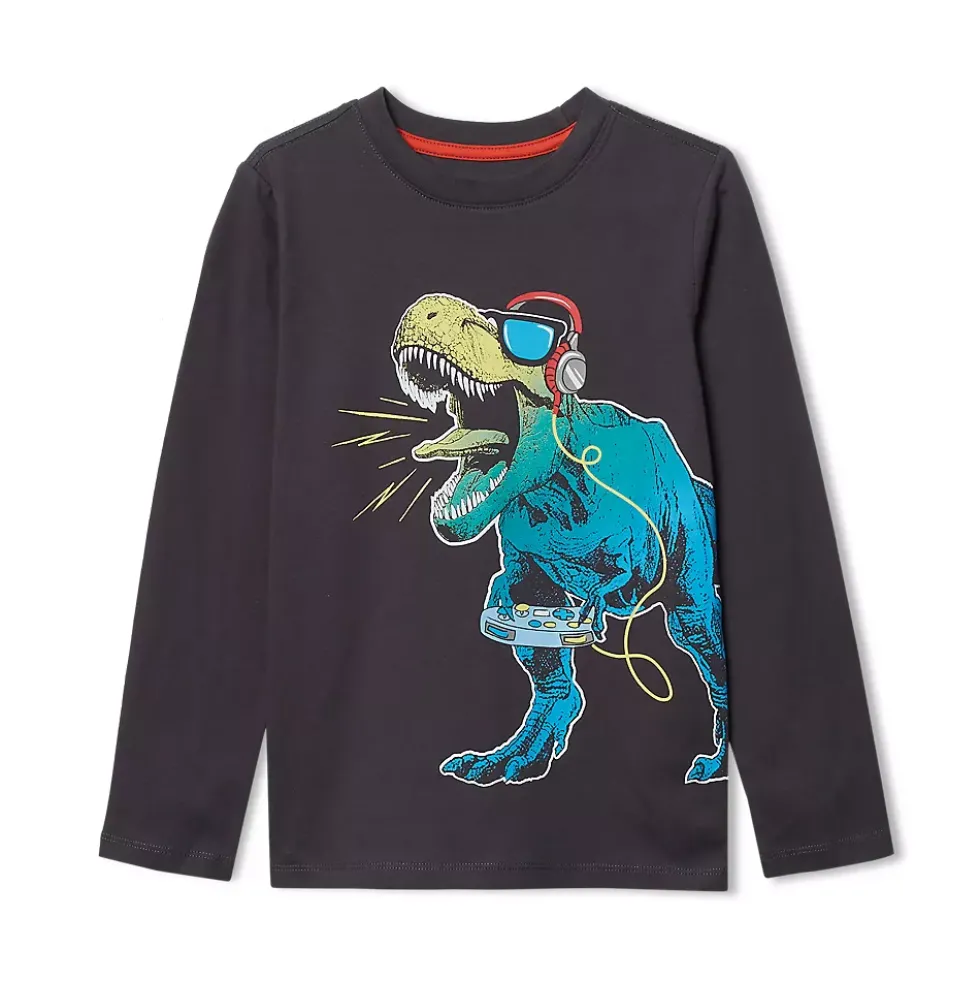 Boys Long Sleeve Graphic Tee