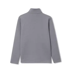 Boys Long Sleeve Knit Full Zip Mock Neck Sweatshirt
