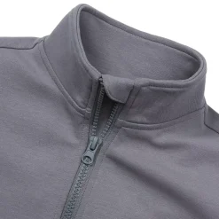 Boys Long Sleeve Knit Full Zip Mock Neck Sweatshirt
