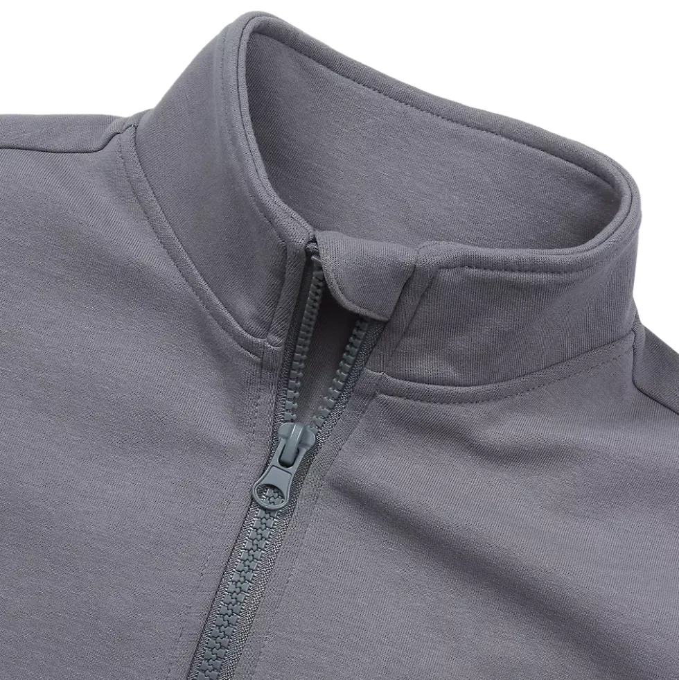 Boys Long Sleeve Knit Full Zip Mock Neck Sweatshirt