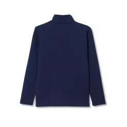 Boys Long Sleeve Knit Full Zip Mock Neck Sweatshirt
