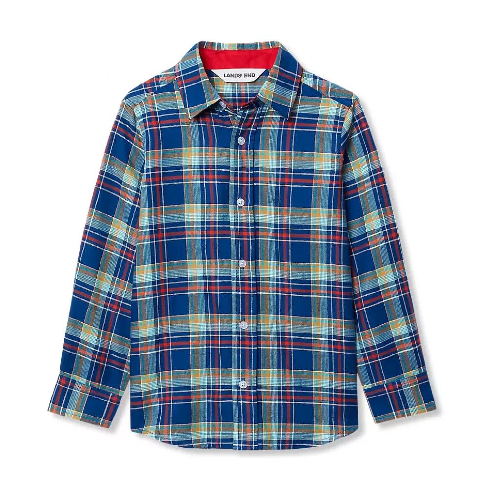 Boys Long Sleeve Poplin Shirt