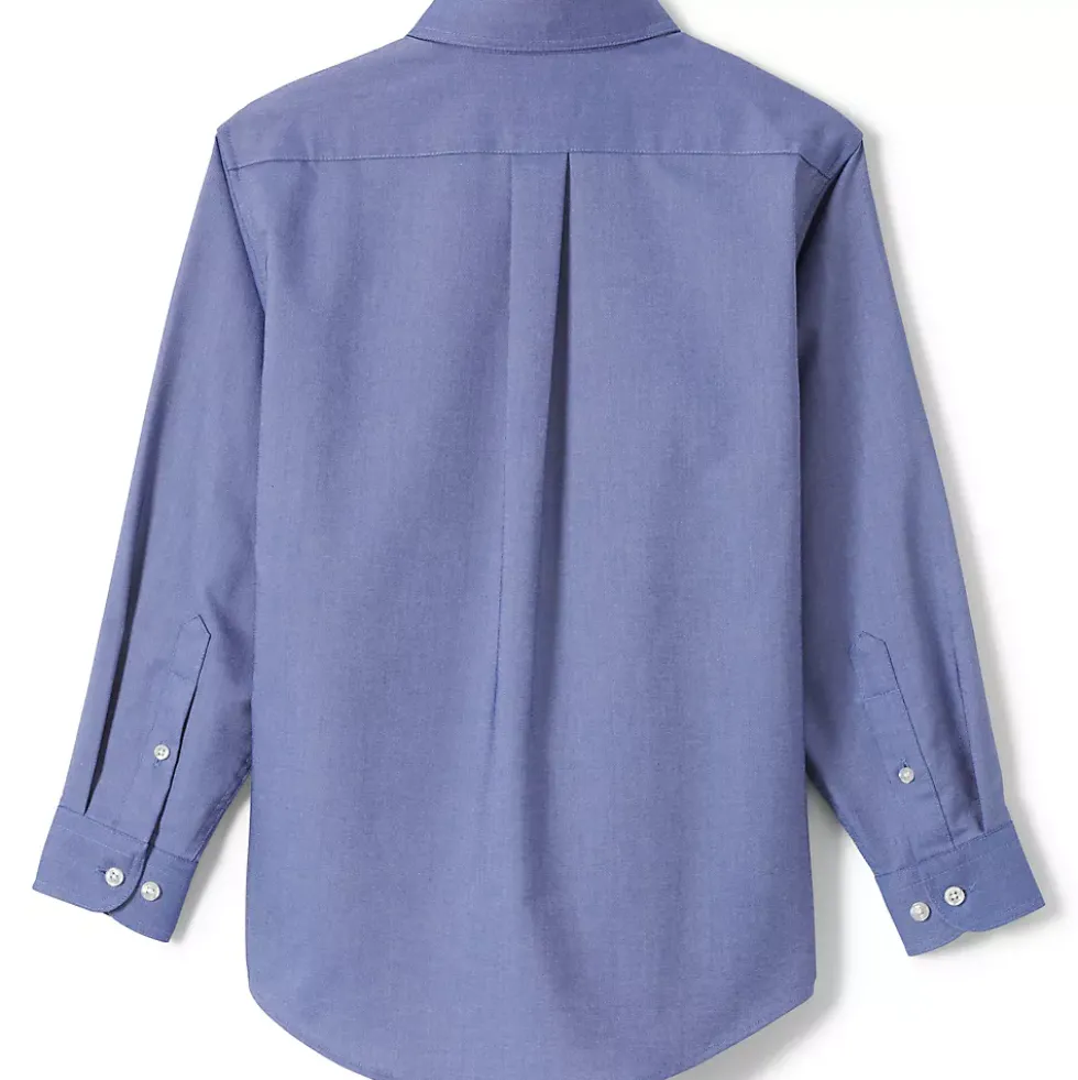 Boys Long Sleeve Solid Oxford Dress Shirt