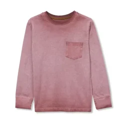 Boys Long Sleeve Washed Pocket Shirt
