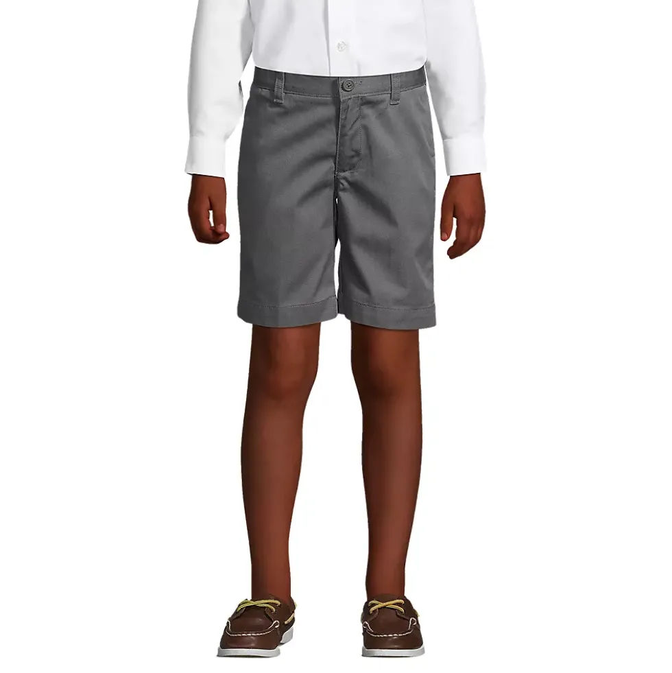 Boys Plain Front Blend Chino Shorts