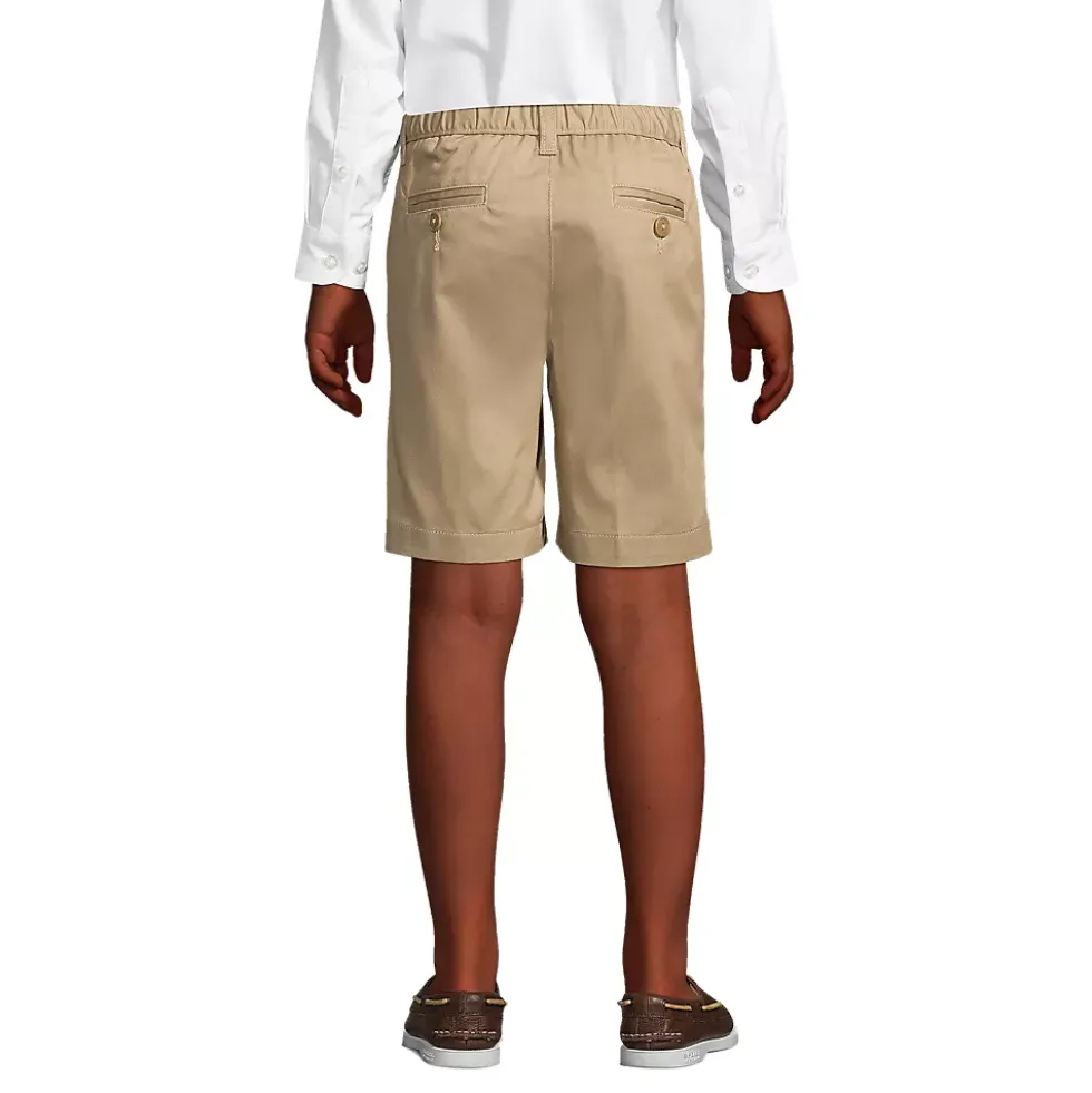 Boys Plain Front Blend Chino Shorts