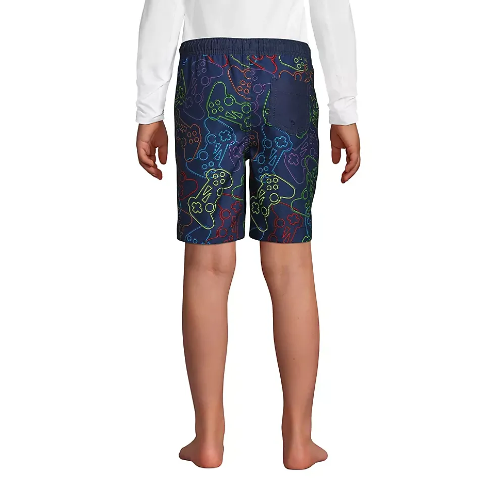 Boys Printed Volley Swim Trunks