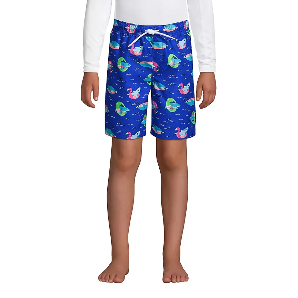 Boys Printed Volley Swim Trunks