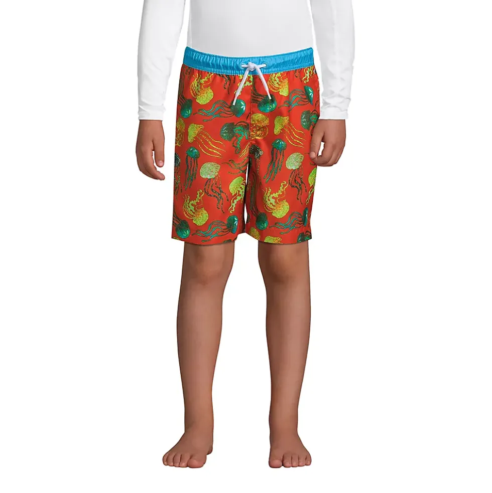 Boys Printed Volley Swim Trunks