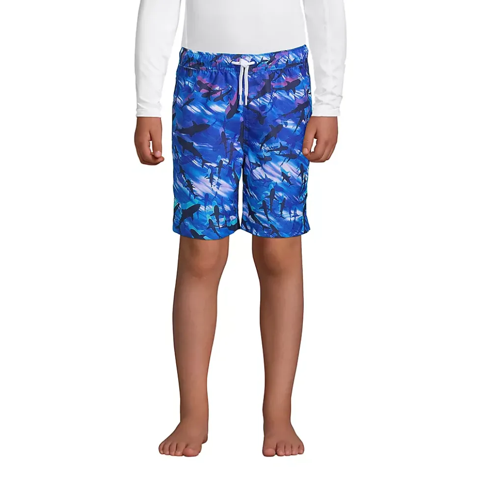 Boys Printed Volley Swim Trunks
