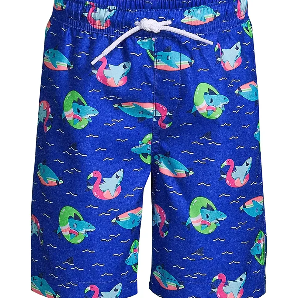 Boys Printed Volley Swim Trunks