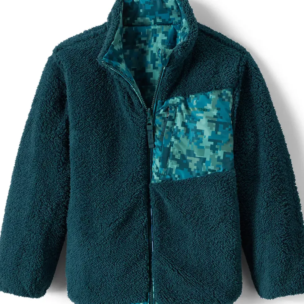 Boys Reversible Fleece Puffer Jacket