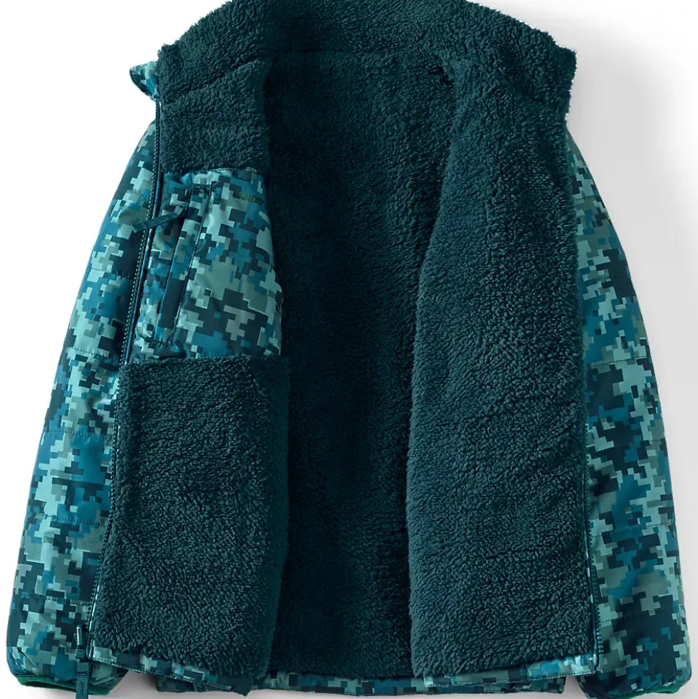 Boys Reversible Fleece Puffer Jacket