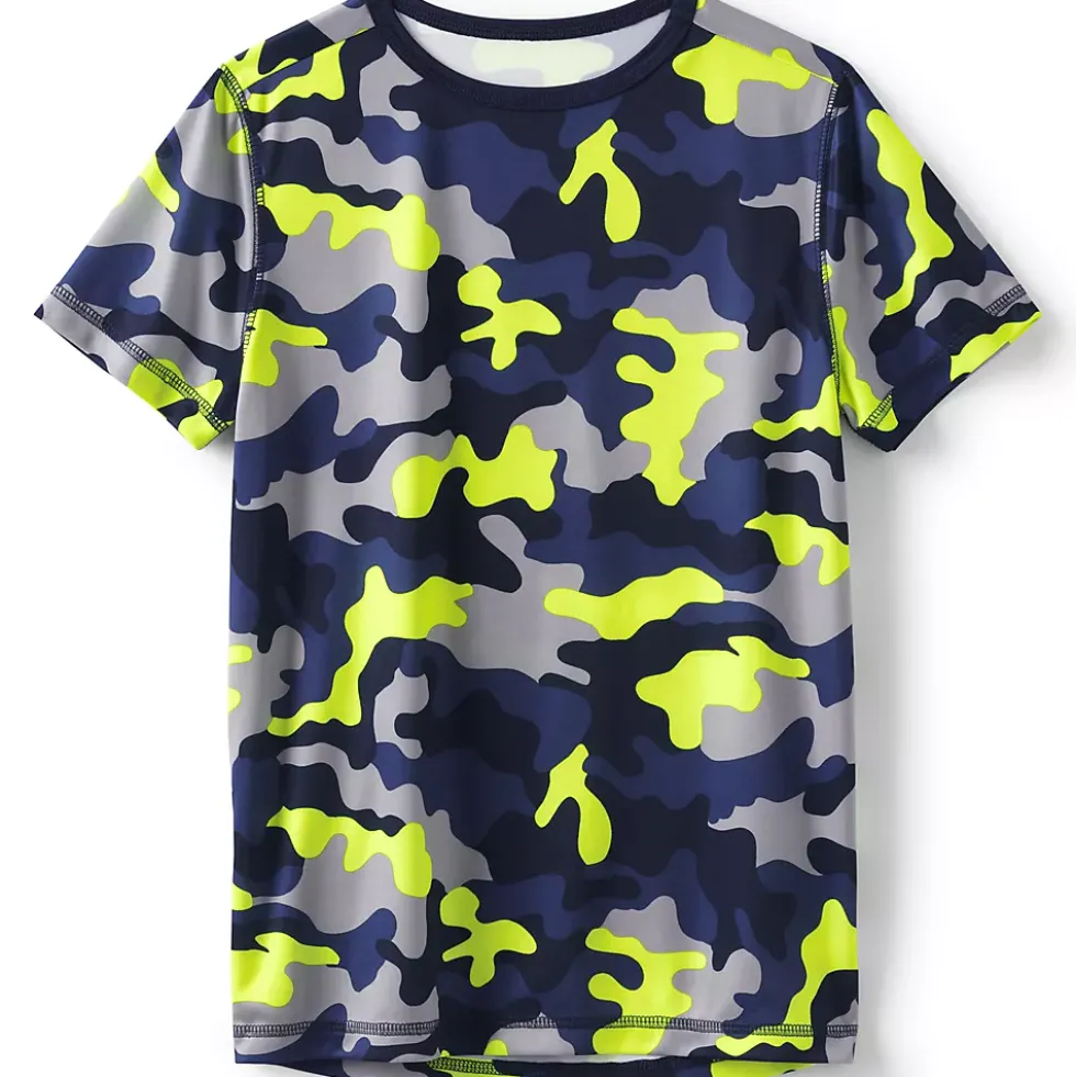 Boys Short Sleeve Athletic Pattern T-Shirt