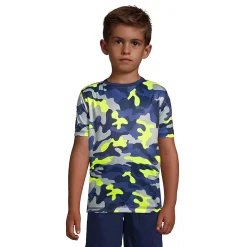 Boys Short Sleeve Athletic Pattern T-Shirt