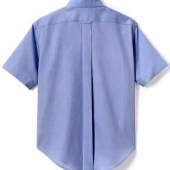 Boys Short Sleeve No Iron Pinpoint Dress Shirt