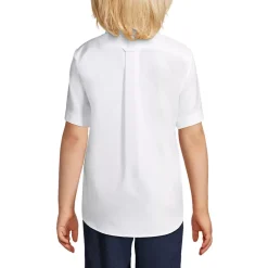 Boys Short Sleeve No Iron Pinpoint Dress Shirt