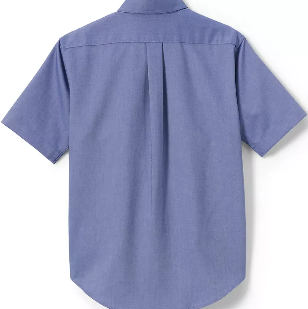 Boys Short Sleeve Oxford Dress Shirt