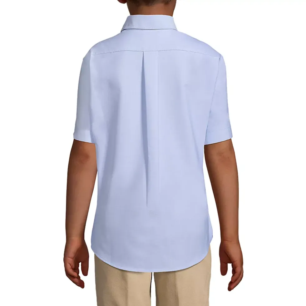 Boys Short Sleeve Oxford Dress Shirt