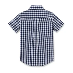 Boys Short Sleeve Poplin Camp Shirt