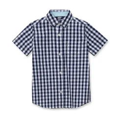 Boys Short Sleeve Poplin Camp Shirt