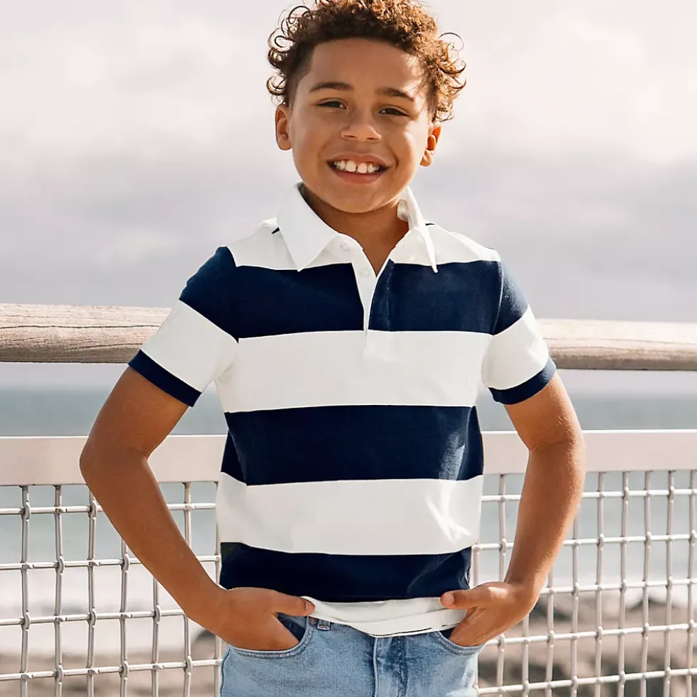 Boys Short Sleeve Rugby Polo