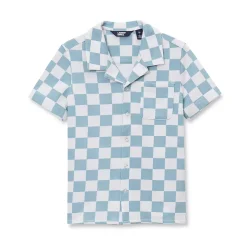 Boys Short Sleeve Slub Camp Shirt