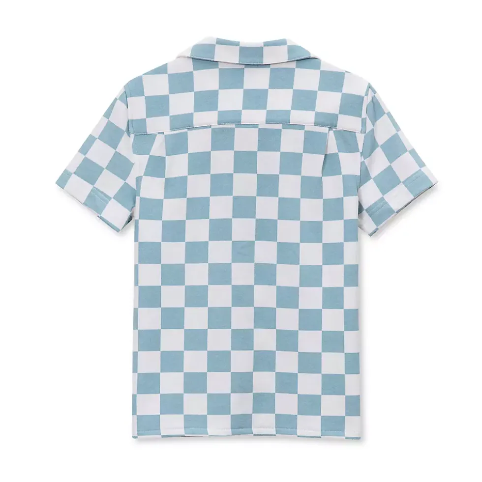 Boys Short Sleeve Slub Camp Shirt