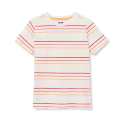 Boys Short Sleeve Stripe Crewneck Tee