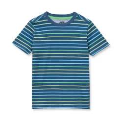 Boys Short Sleeve Stripe Crewneck Tee