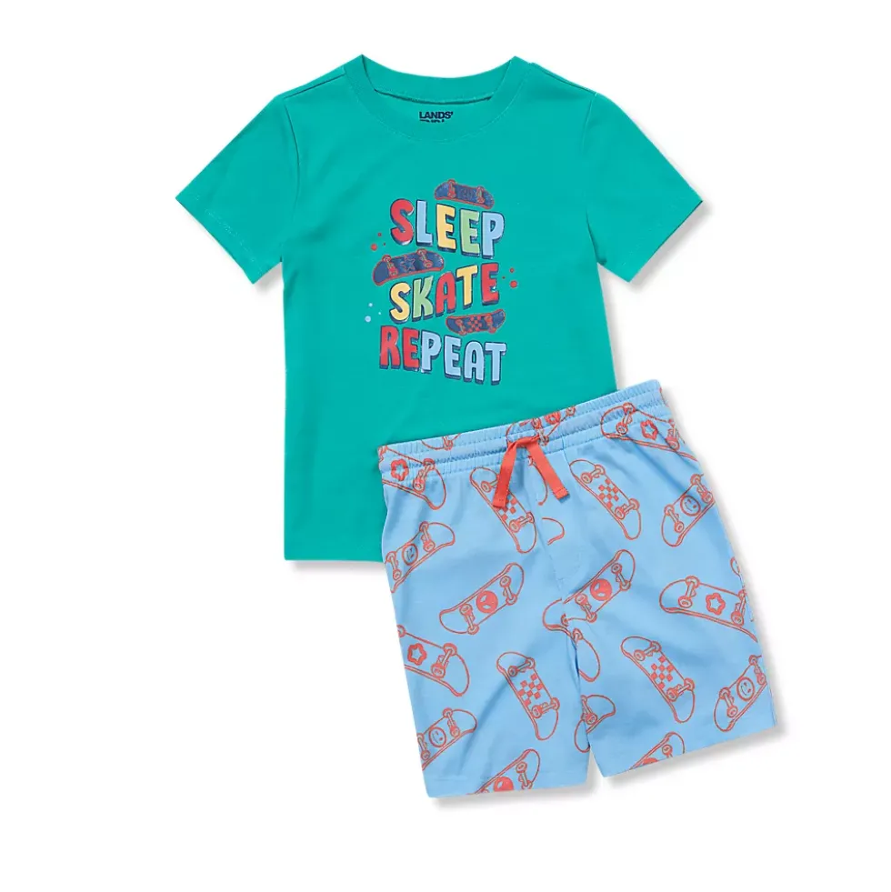 Boys Short Sleeve Tee and Shorts Pajama Set