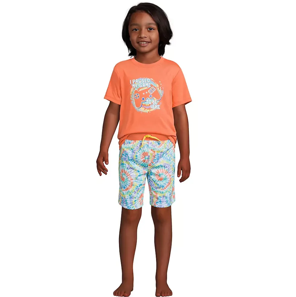 Boys Short Sleeve Tee and Shorts Pajama Set