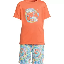 Boys Short Sleeve Tee and Shorts Pajama Set