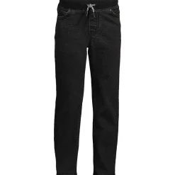 Boys Slim Iron Knee Stretch Pull On Denim Jeans