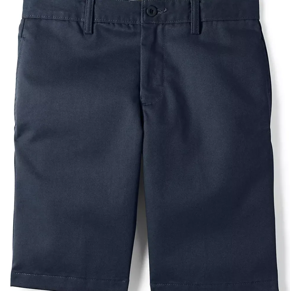 Boys Slim Plain Front Wrinkle Resistant Chino Shorts
