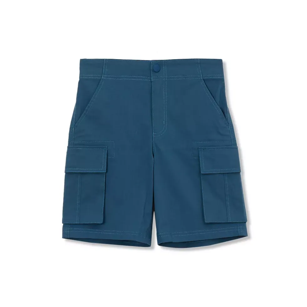 Boys Stretch Canvas Cargo Shorts