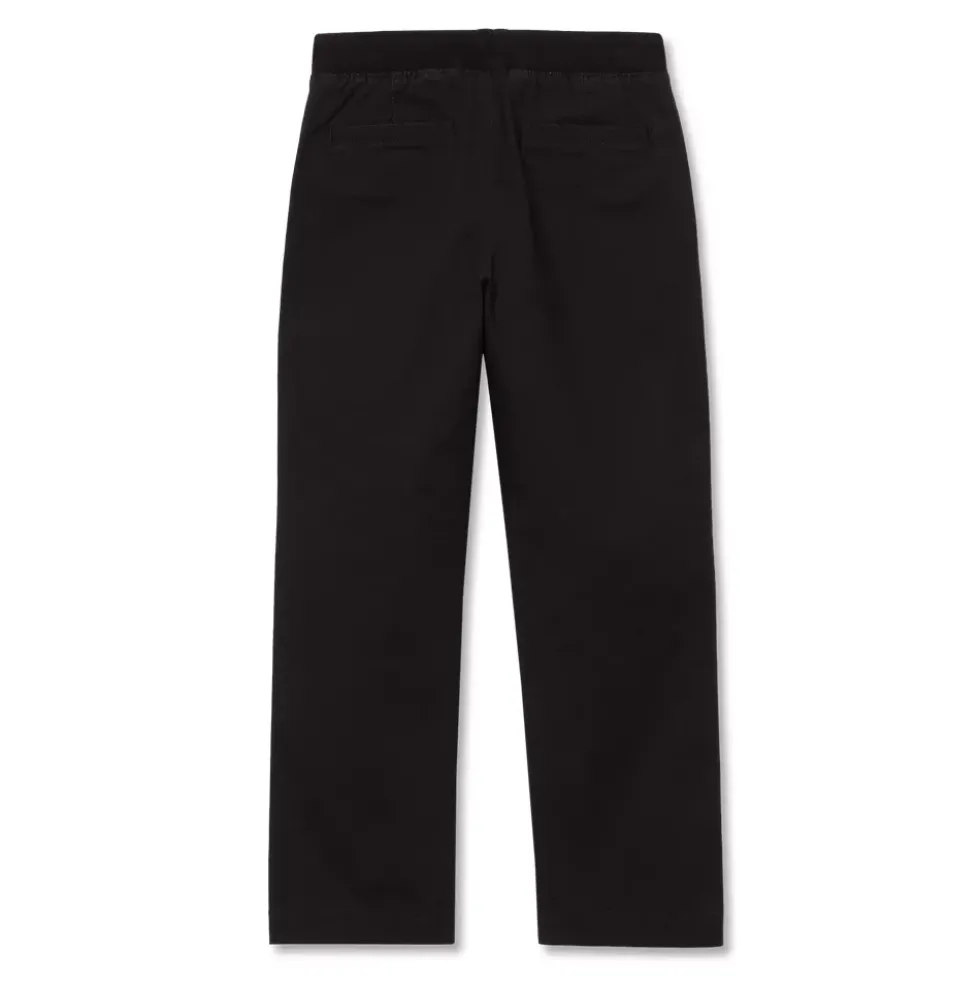 Boys Stretch Soft Rib Waist Iron Knee Pull On Pants