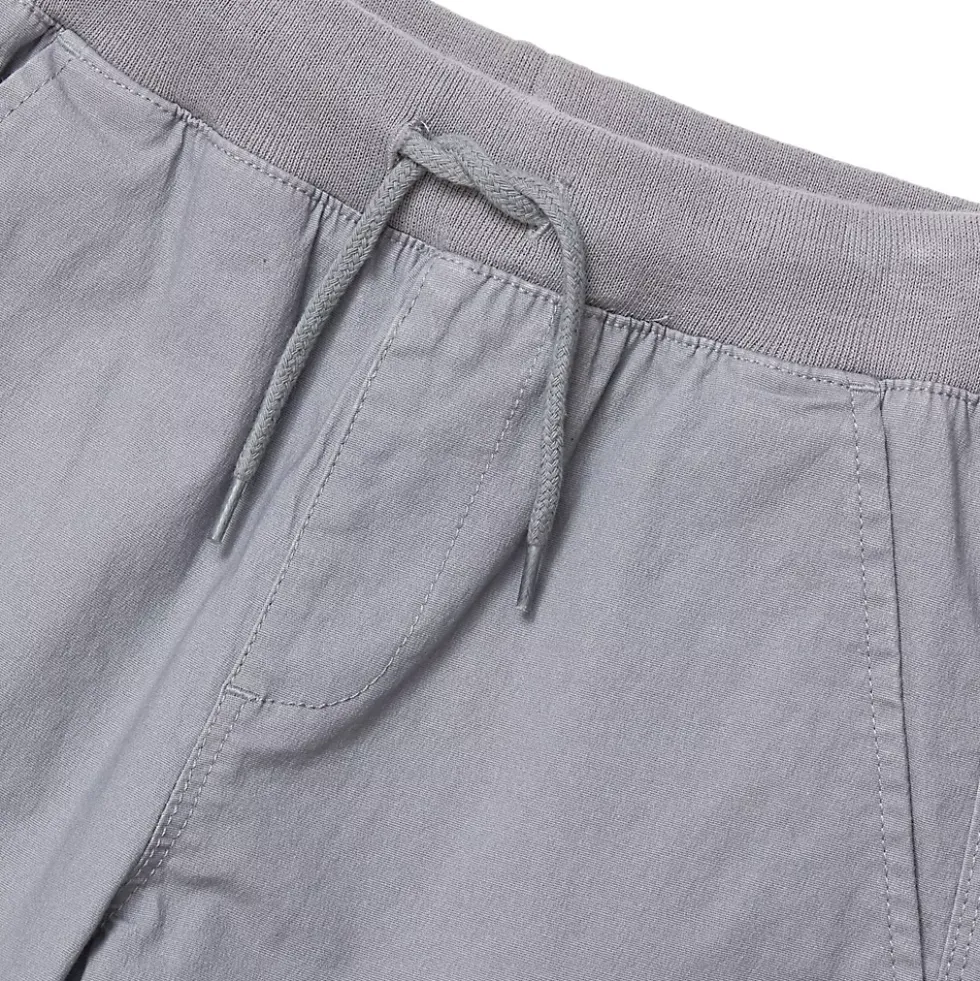 Boys Stretch Soft Rib Waist Iron Knee Pull On Pants