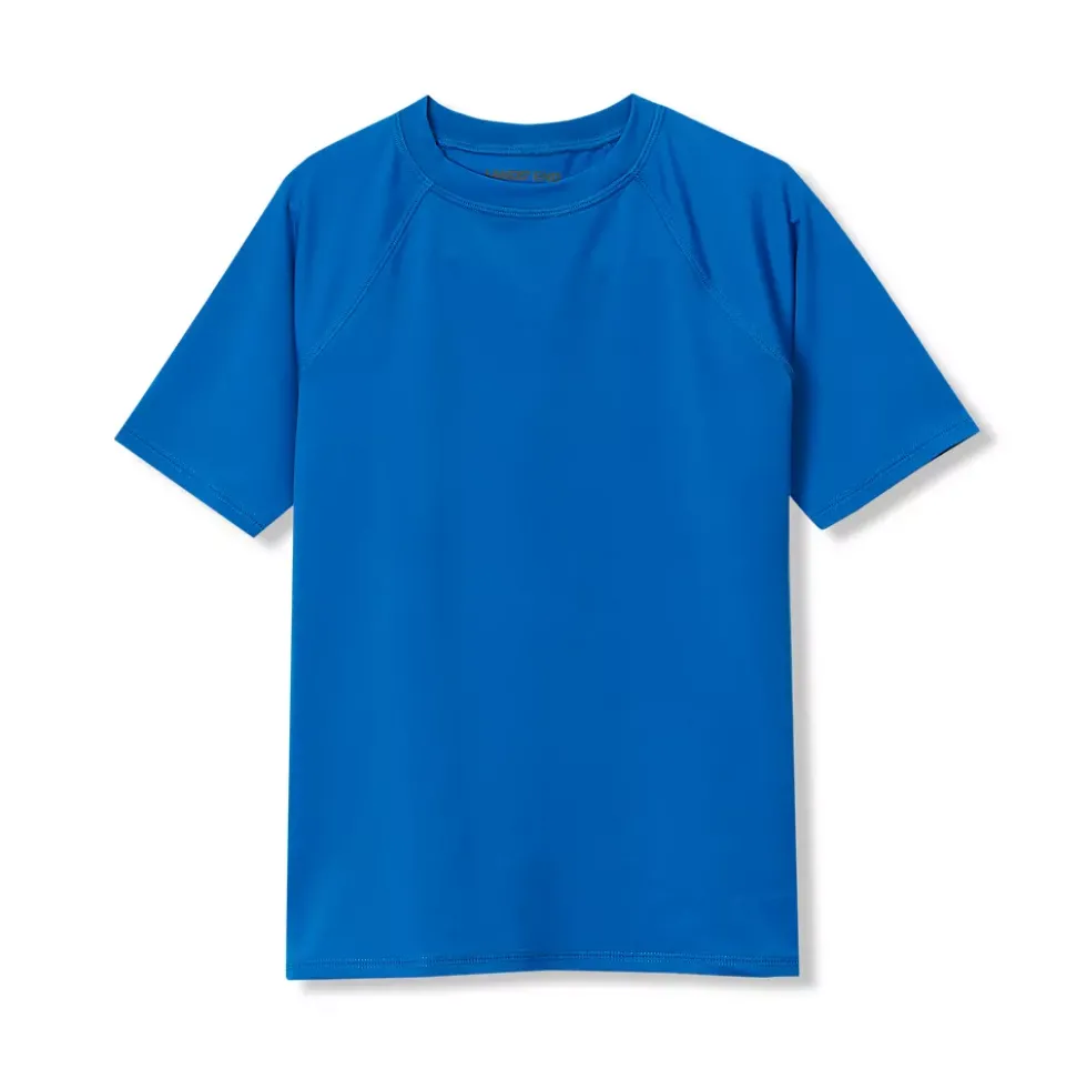 Boys Sunshade UPF 50 Chlorine Resistant Short Sleeve Crew Neck Rash Guard
