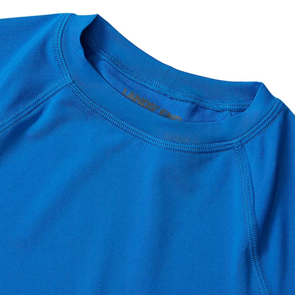 Boys Sunshade UPF 50 Chlorine Resistant Short Sleeve Crew Neck Rash Guard