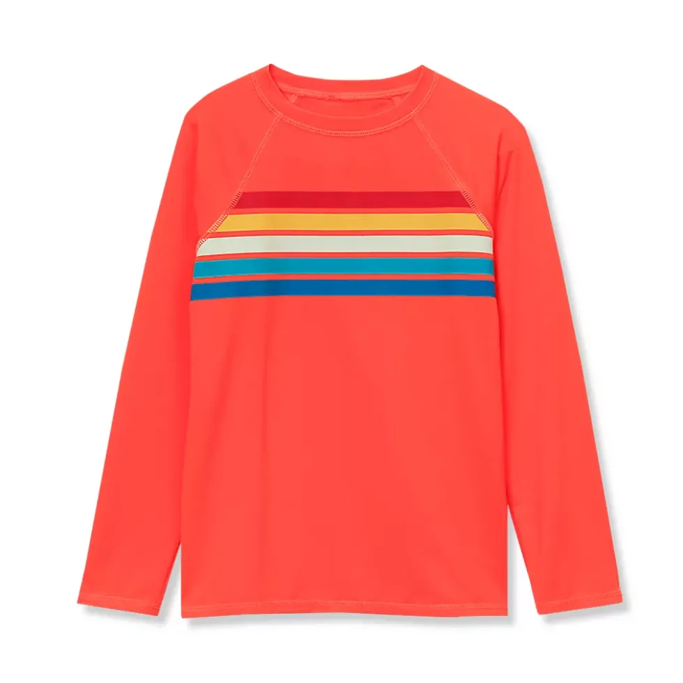Boys Sunshade UPF 50 Chlorine Resistant Long Sleeve Crew Neck Rash Guard