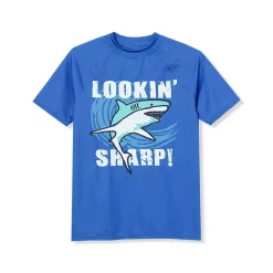 Boys Sunshade UPF 50 Chlorine Resistant Short Sleeve Crew Neck Rash Guard